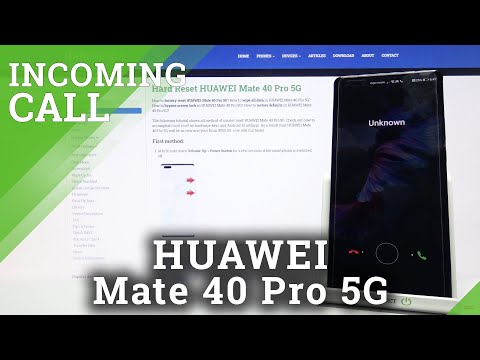 Huawei Mate 40 Pro 5G - Available Options & Incoming Call Screen Presentation