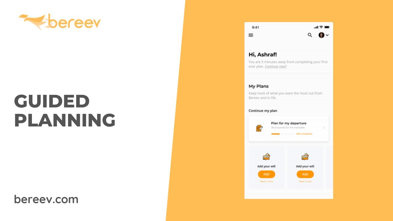 Bereev | Guided Planning