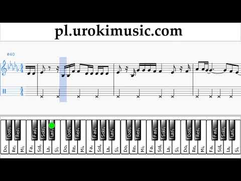 Jak Grać Na Fortepianie (prawa ręka) Ozuna - Dile Que Tu Me Quieres Tabulatura Lekcje Część 2 um