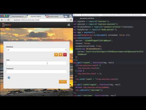 Server Side Javascript Session 9 Session Store Orientdb
