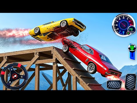 Vertical Mega Ramp Drive 3D - Impossible Car Stunts Tracks Racing - Android GamePlay