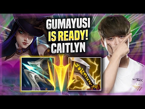 GUMAYUSI IS READY TO PLAY CAITLYN WITH NEW RUNES! - T1 Gumayusi Plays Caitlyn ADC vs Lucian!