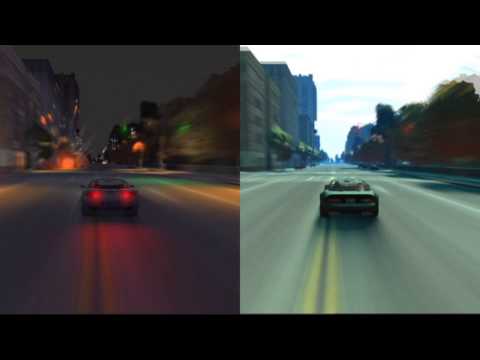 Coquette vs Banshee Split Screen Drag Race GTA