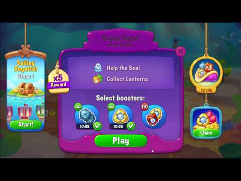 FISHDOM: 🐠🐬🦈 💥💥 Level 11007, 11008 Hard Level, 11009, 11010 Super Hard level, 11011💥💥 First tries 💥💥