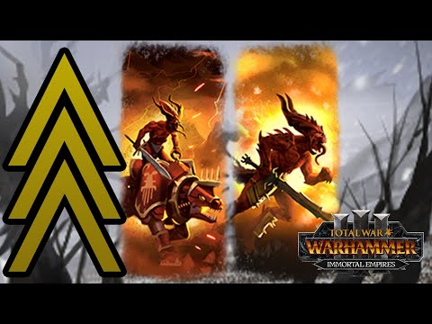 RANK 9 Bloodcrushers & 'letters - Khorne vs Warriors // Total War: WARHAMMER 3 Land Battle