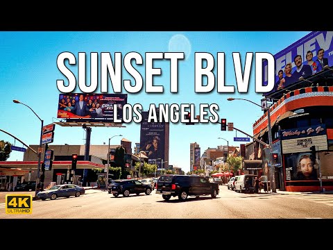 Sunset Blvd 4K Drive | Los Angeles | California
