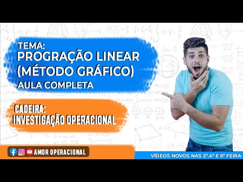 TEMA: PROGRAMAÇÃO LINEAR|MÉTODO GRÁFICO – AULA COMPLETA