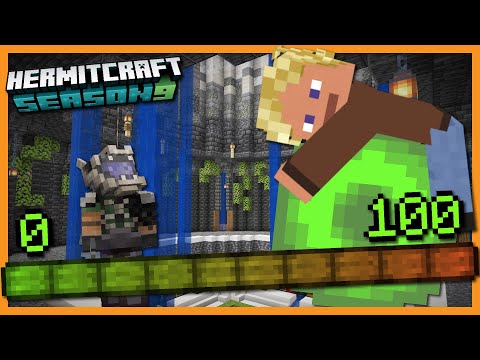 Level 0 to 100 in SECONDS??? - Minecraft Hermitcraft Season 9 #17