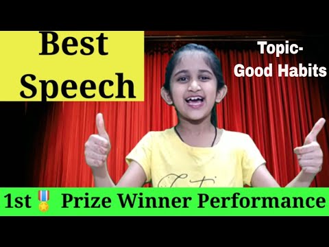 School Speaking Competition || speech competition for class3/class4/class5 Good Habits