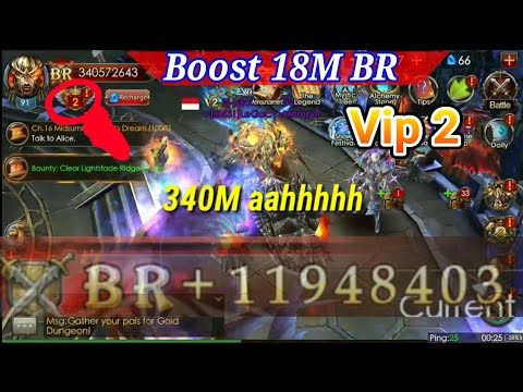 Vip2 BOOST 18M BR Reach 340M BR!!  Legacy of discord