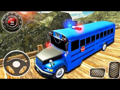 Offroad Coach Police Bus 2025 Driver -  Hill Dangerous Duty Driving Simulator - Android GamePlay #2