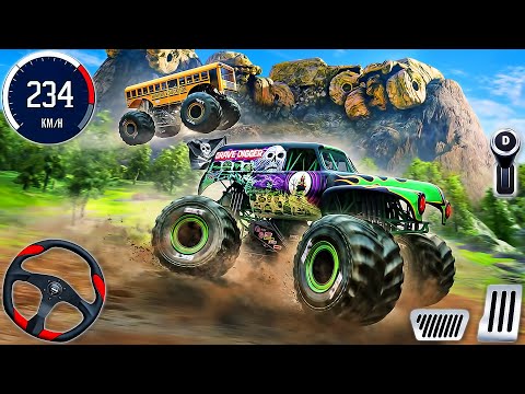 Monster Truck Jam Steel Titans Stunt - Extreme GT Car Mega Ramp Impossible Racing - PC GamePlay