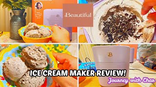 NEW BEAUTIFUL 1.5QT ICE CREAM MAKER WITH TOUCHSCREEN DISPLAY, IN LAVENDER BY DREW BARRYMORE! REVIEW