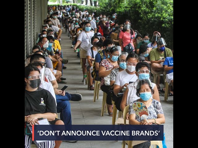 Don’t announce vaccine brands in advance, DOH urges LGUs