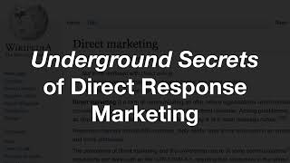 03-Underground Secrets of Direct Response Marketing