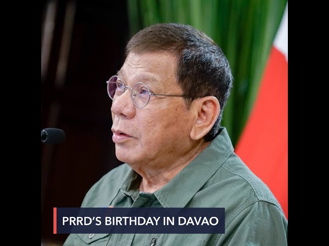 A day before ‘NCR Plus’ lockdown, Duterte celebrates birthday in Davao