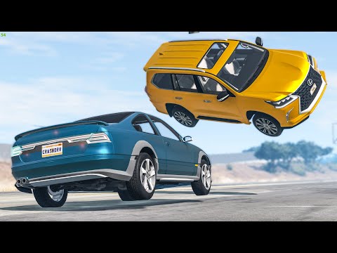 Out Of Control Rollover Crashes #23 - BeamNG Drive | CRASHdriven