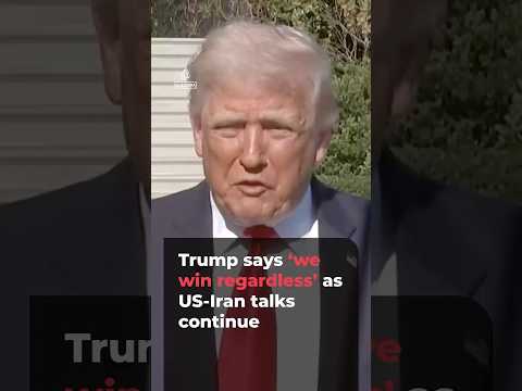US President Trump says US ‘wins’ regardless of how Iran talks go | AJ #shorts