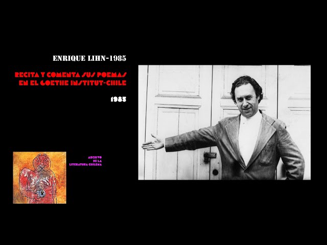 Vídeo relacionado con ¿Qué nos ha dado con Kafka? : crónicas, ensayos y otras intervenciones sobre literatura, arte y política (1955-1988) / Enrique Lihn ; recopilación, montaje y notas: Andrés Florit.