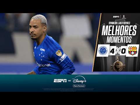 Gols e lances de Cruzeiro x Barcelona - EQU