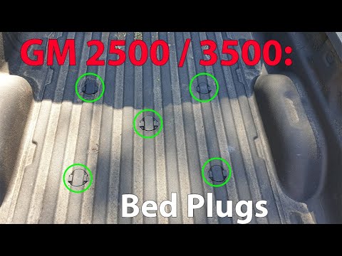 2015 - 2019 GM 2500 / 3500 5th wheel bed plugs