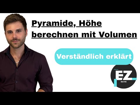 Pyramid, calculate height with volume | Explained clearly