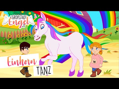 Einhorn Tanz | KINDERLIEDER ZUM TANZEN | BEWEGUNGSLIEDER ♫ CARTOON VIDEO | GroßstadtEngel
