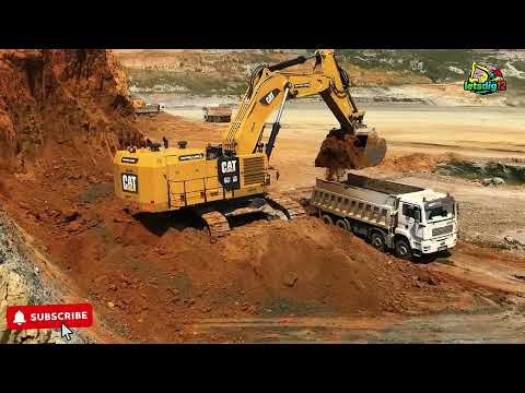 MASSIVE Caterpillar 6015B Excavator Loading Mercedes & MAN Truck Non-Stop | Sotiriadis Mining Action