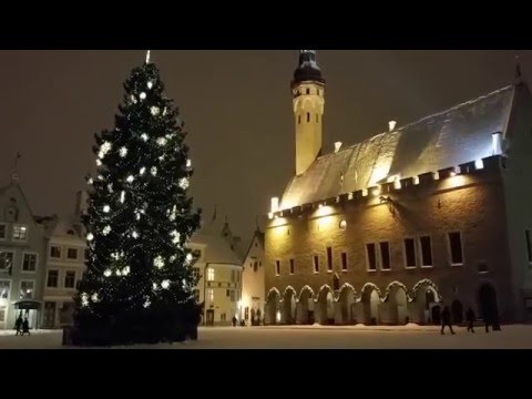 Tallinn Town Hall Square winter 2016