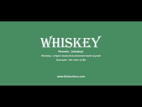 whiskey: How to pronounce whiskey with Phonetic and Examples