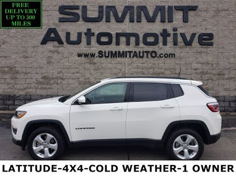 2019 JEEP COMPASS LATITUDE 4X4 COLD WEATHER WHITE WALK AROUND REVIEW 9J333A SOLD! www.SUMMITAUTO.com