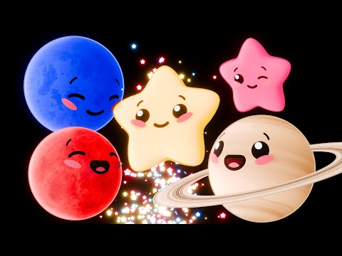 Magical Space Adventure 🚀 Dancing Planets, Rockets, Stars Baby Sensory Visual Stimulation