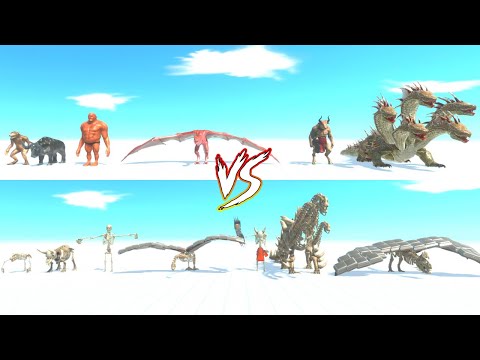 TOURNAMENT - FANTASY VS SKELETON FANTASY - ANIMAL REVOLT BATTLE SIMULATOR