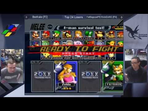 Super SmashNest 7 Top 24 Losers - Beefcake (Sheik) Vs. adPEXtwinDoNG (Fox) - SSBM