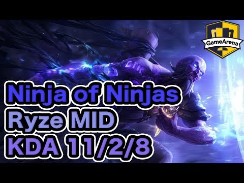 LoL Ninja of Ninjas Ryze MID vs Mordekaiser Patch9.5 JP C1 RANK
