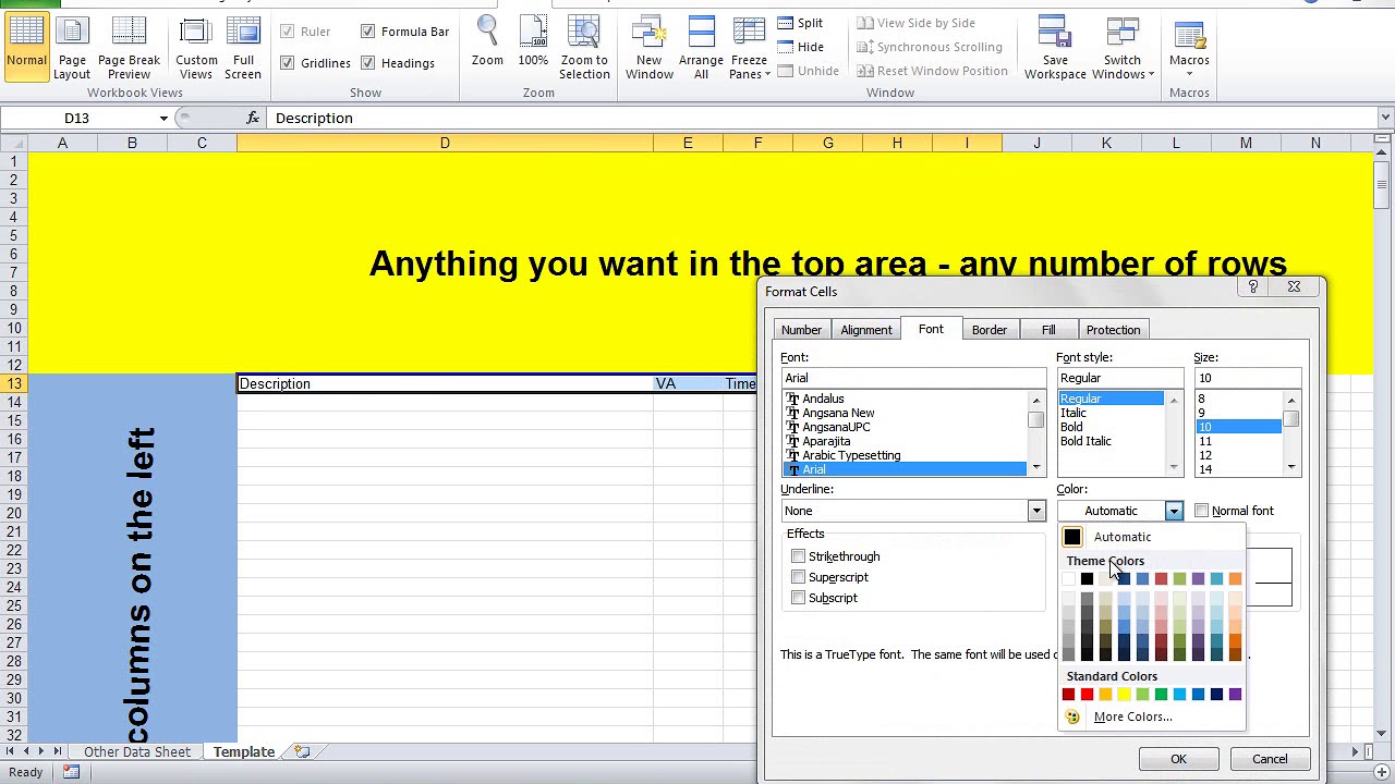 Creating a Customized Work Instruction Format