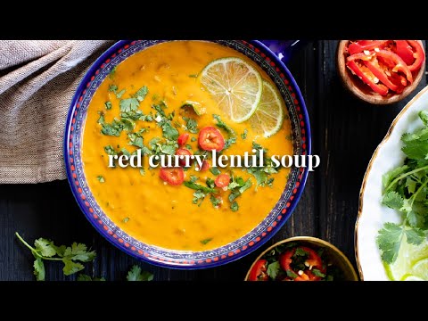Red Curry Lentil Soup | This Savory Vegan