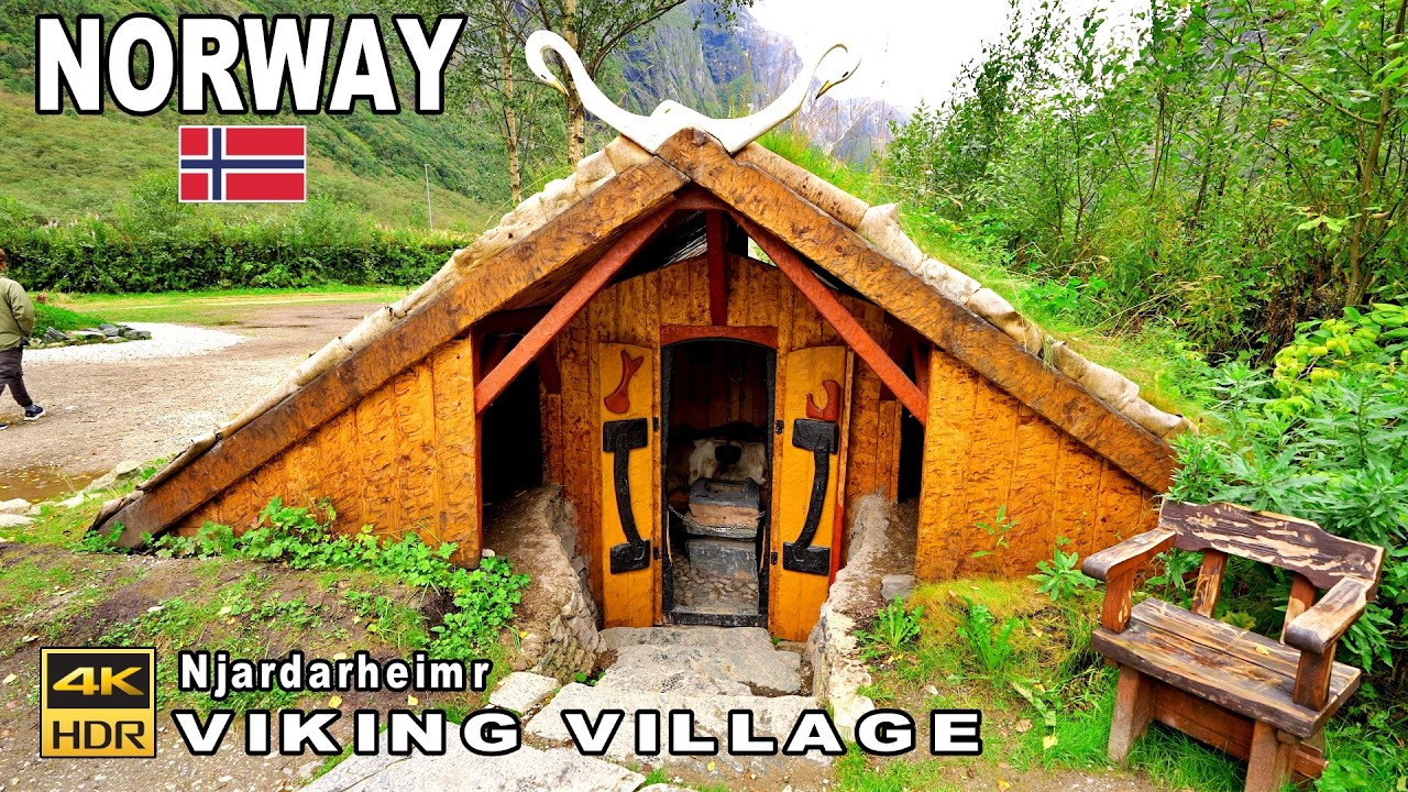 Viking Village Norway 4K 🇳🇴 Step Back in Time at Njardarheimr Gudvangen 4K