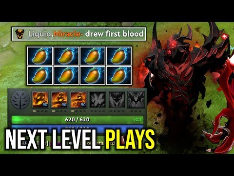 NEXT LEVEL PLAYS..!! Level 1 Raze + Mango 1st Blood Shadow Fiend by Miracle 7.21d | Dota 2