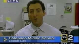 WMAR visits Patapsco MS to unveil their new WeatherBug station