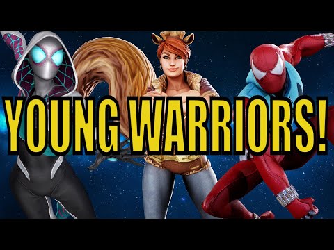 BEST Doom Raid 2 Bio HYBRID! Squirrel Girl + Web Warriors!! MARVEL Strike Force