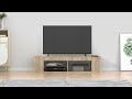 Mobile Porta TV con Luci LED Rovere Sonoma 135x39x30 cm - Foto miniatura 1