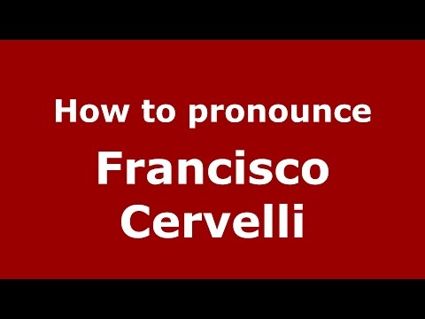 How to pronounce Francisco Cervelli (Italian/Italy)  - PronounceNames.com