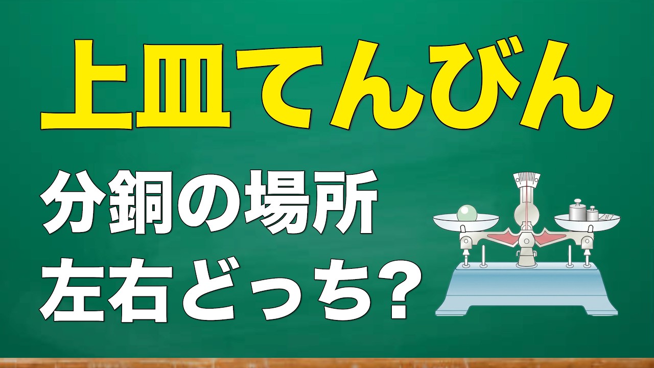 中1理科『上皿てんびん』の使い方が4分でわかる！化学2