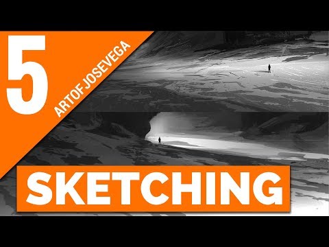 Sketching Techniques Using Custom Shapes And Brushes – Episode 5