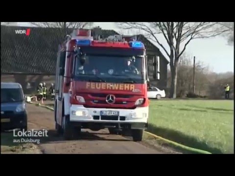 Scheunenbrand Schneppenbaum, Uedemer Straße # WDR Lokalzeit Beitrag vom 09.12.2015