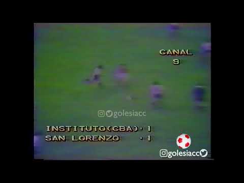 Instituto 1 - San Lorenzo 1. Fecha 38 Metropolitano 1984