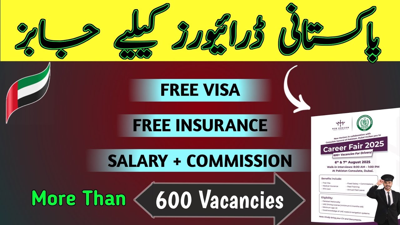 Top Job Opportunities for Pakistani Drivers in Dubai UAE