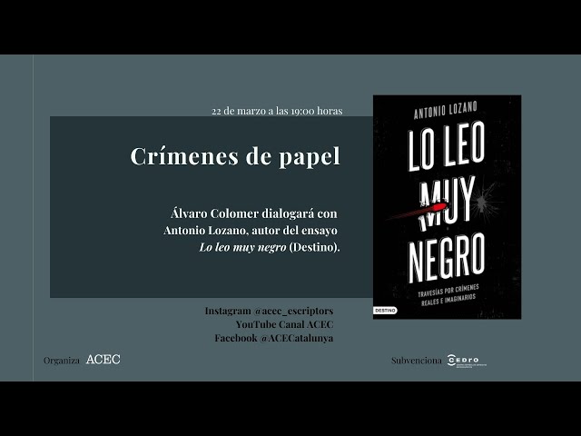 Vídeo relacionado con Lo leo muy negro: Travesías por crímenes reales e imaginarios (Imago Mundi)