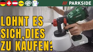 AKKU-FARBSPRITZPISTOLE Parkside PFSA 20-Li B2 DEUTSCHLAND DEUTSCH SWITZERLAND AUSTRIA LIDL